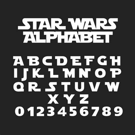 Printable Star Wars Font
